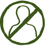 desenho de um símbolo de bloqueio sobre a imagem de um convidado