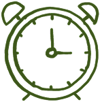 desenho de um relógio